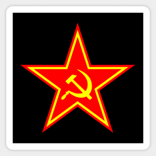 Star hammer sickle Sticker